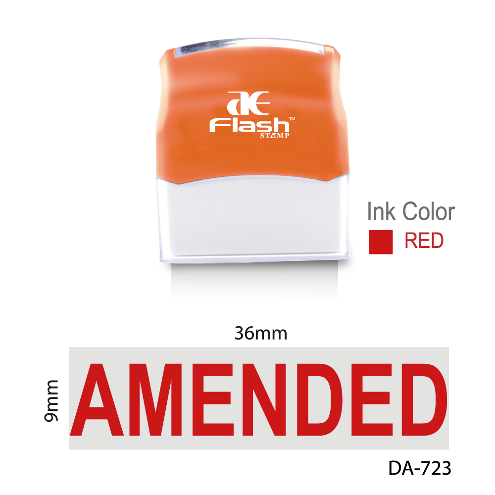 Amended Stamp | Stock Stamp | AE Stamp Singapore – A E Stamp Singapore