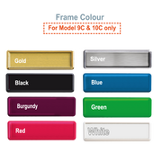 frame colour for name tag model tag 9C & 10C