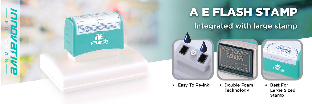A E Flash Stamp