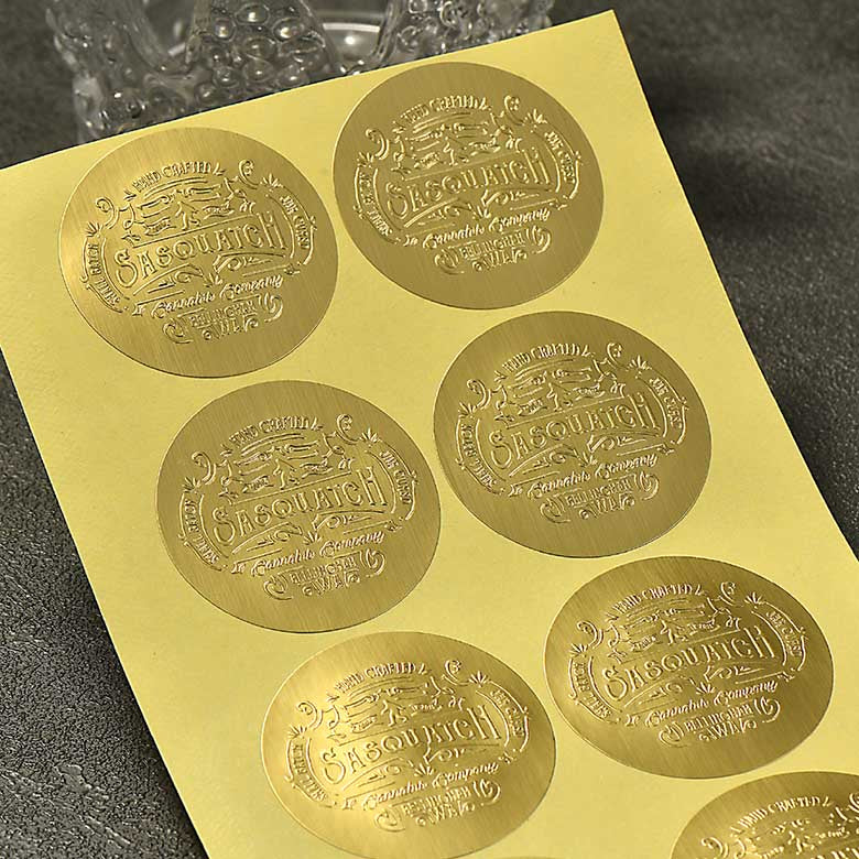 Embossing Gold Label