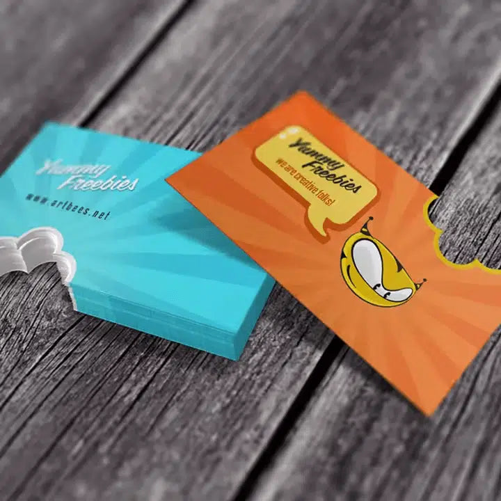 1 Side Custom Shape Business Card