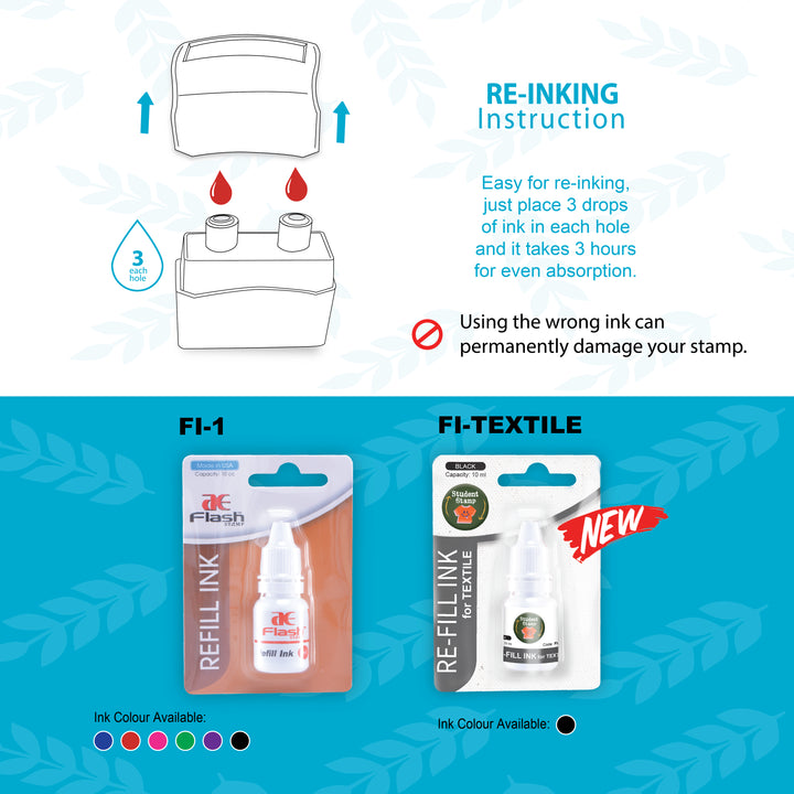 AA | Flash Textile Stamp