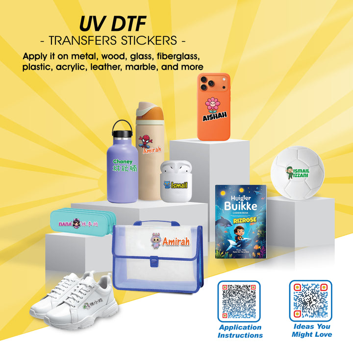 UV Direct To Film Sticker (UV DTF)