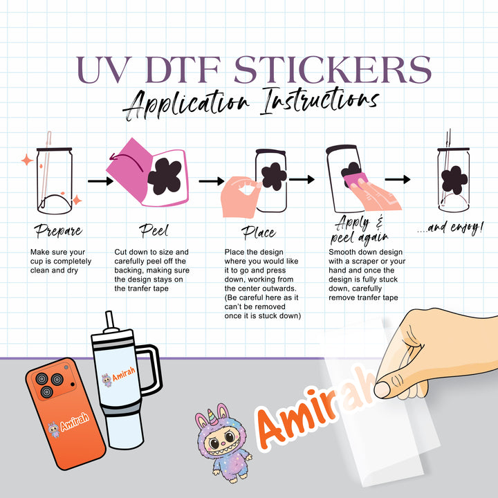 UV Direct To Film Sticker (UV DTF)