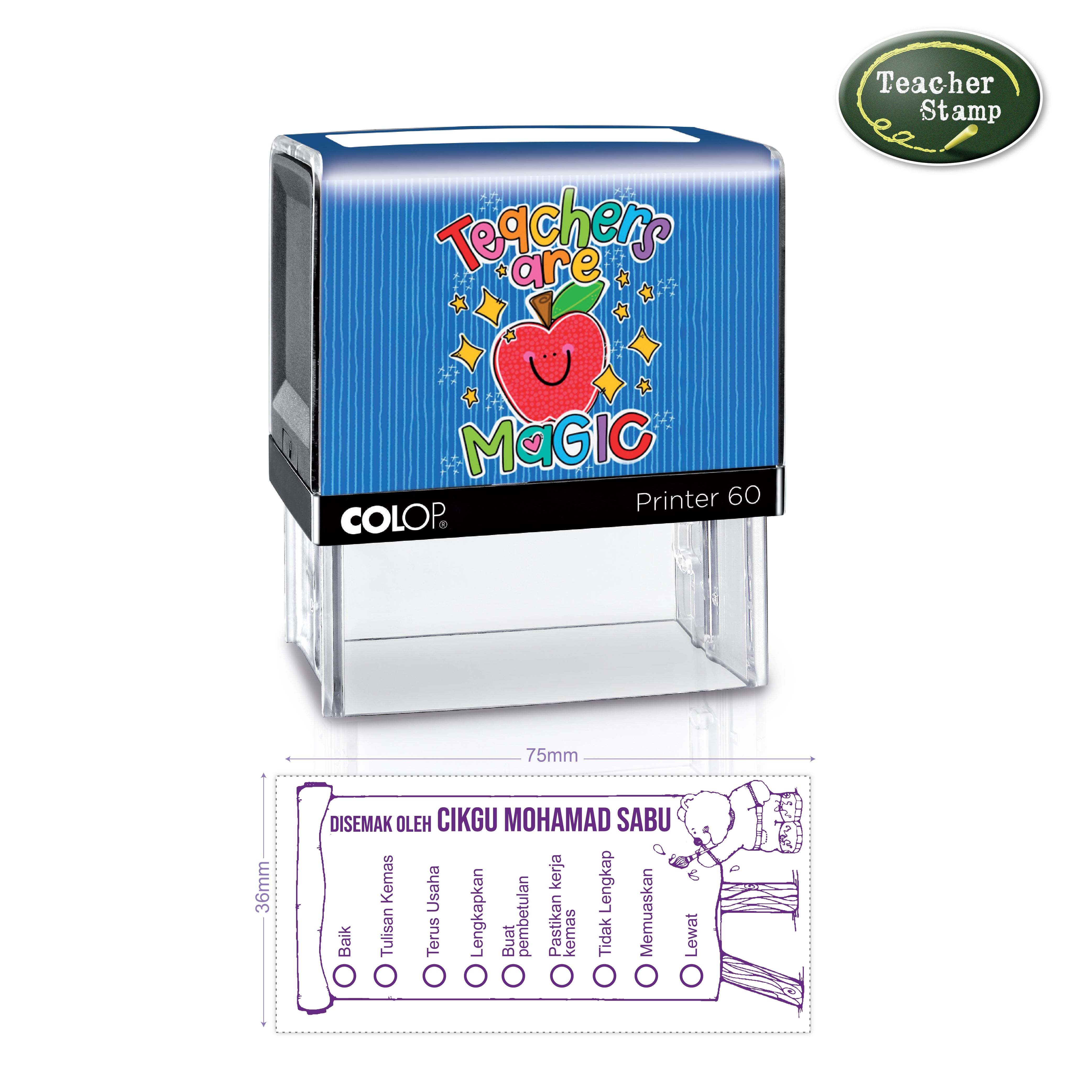 P60 Teacher Stamp | Back-to-School Edition – A E Stamp Singapore