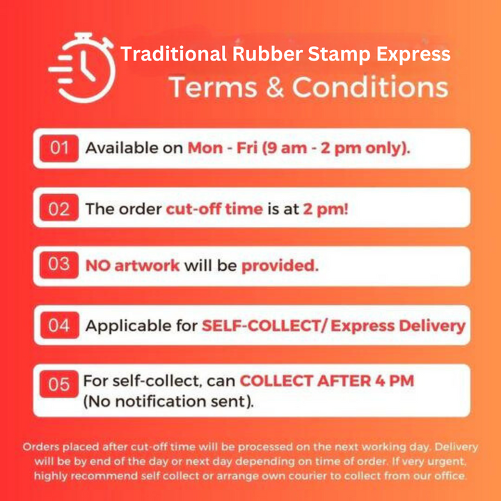 Traditional Rubber Stamps | Express Service