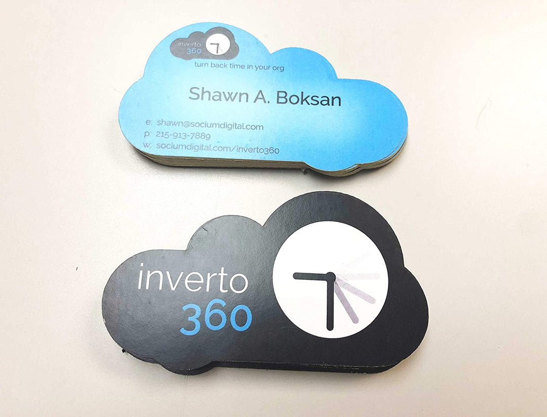2 Sided Custom Shape Business Card