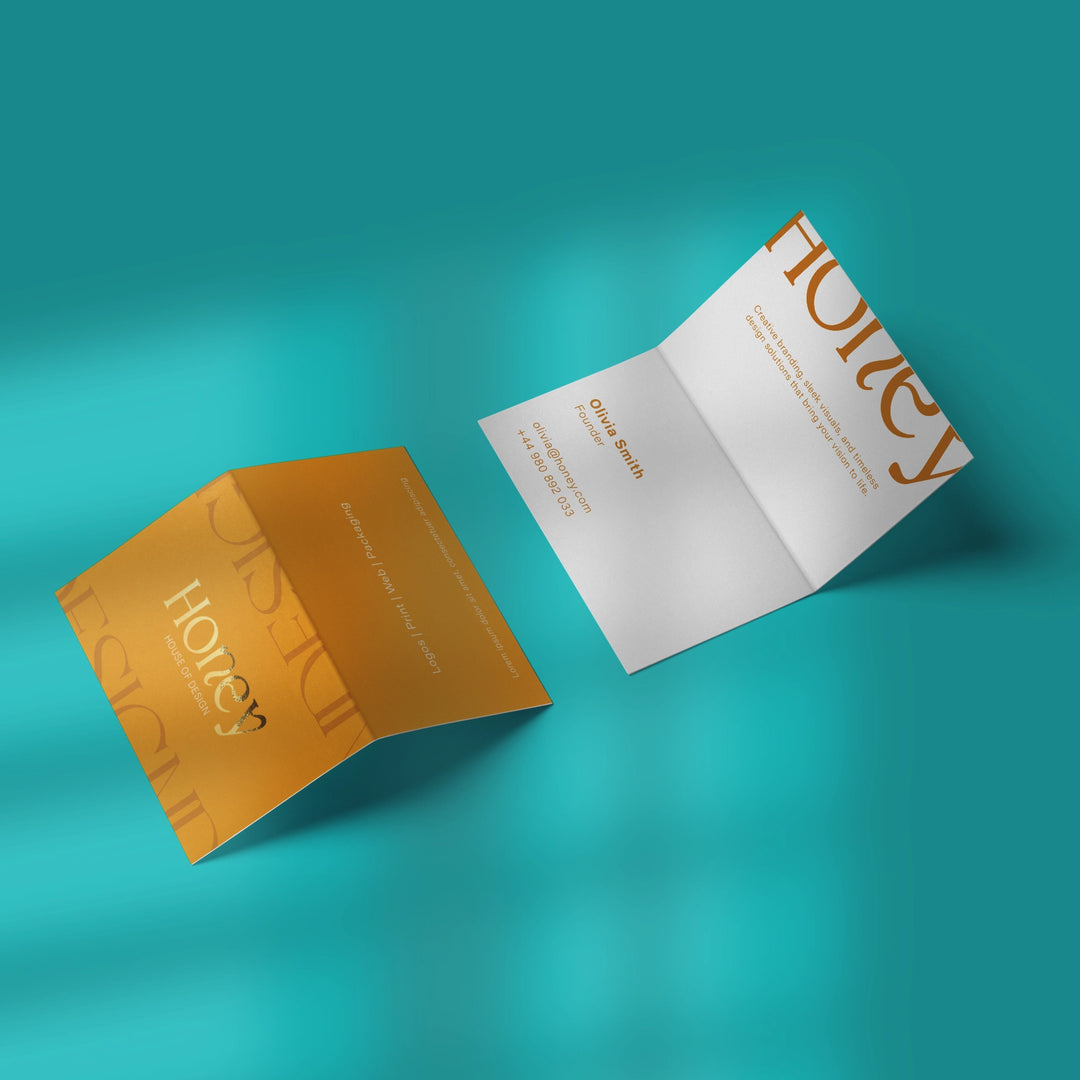 2 Sided Folded Business Card