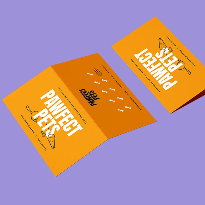 1 Sided Folded Business Card