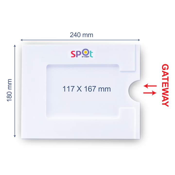 SPOT STAMP I SLOT IN FRAME