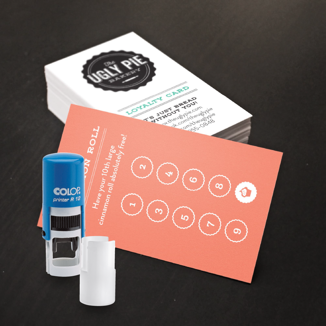 Loyalty Card + Rubber Stamp Bundle | Self-Inking Stamp