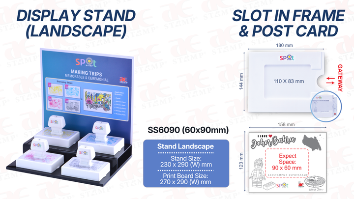 Custom Spot Stamp Full Set | Choose 4 Colour