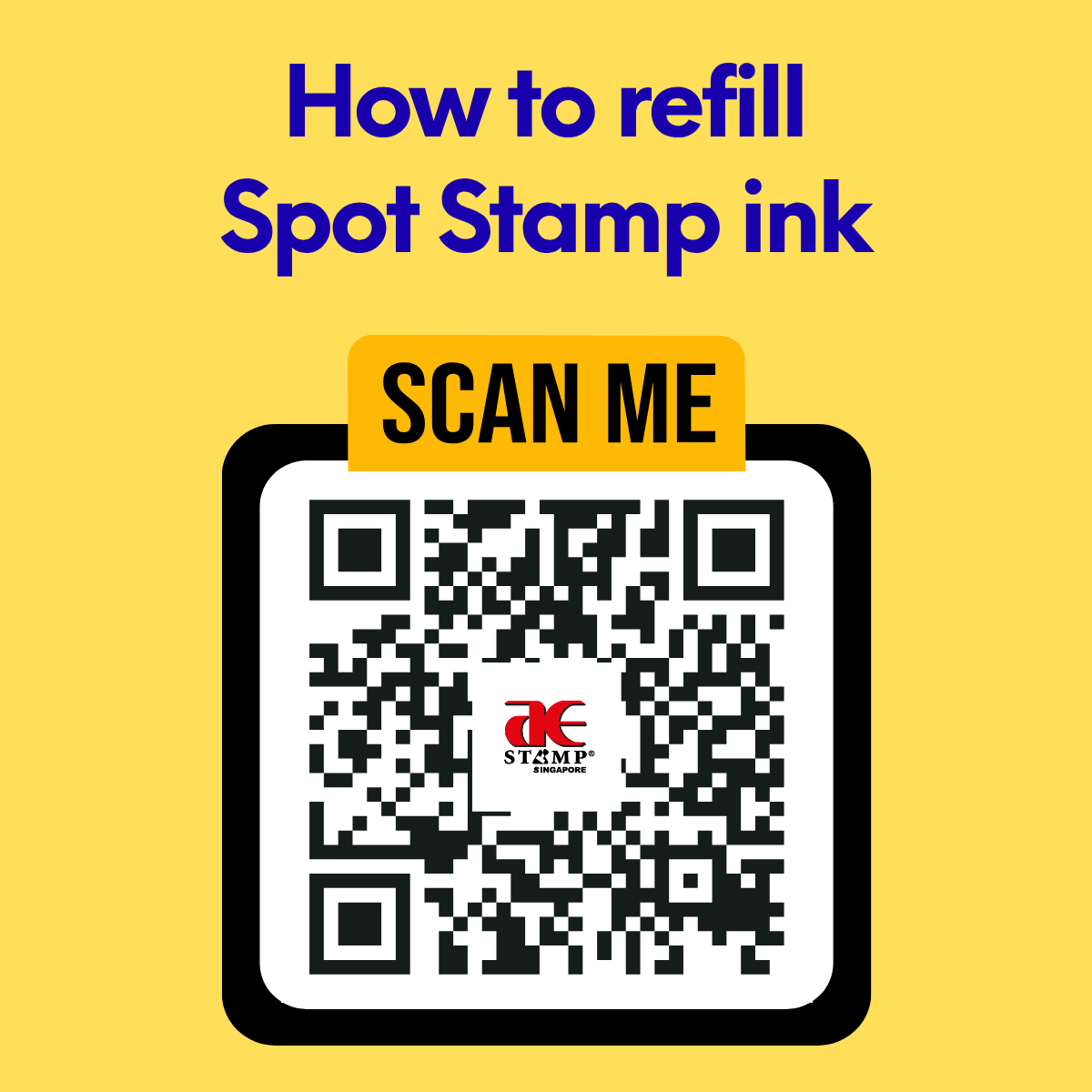 Spot Stamp Refill Ink – A E Stamp Singapore