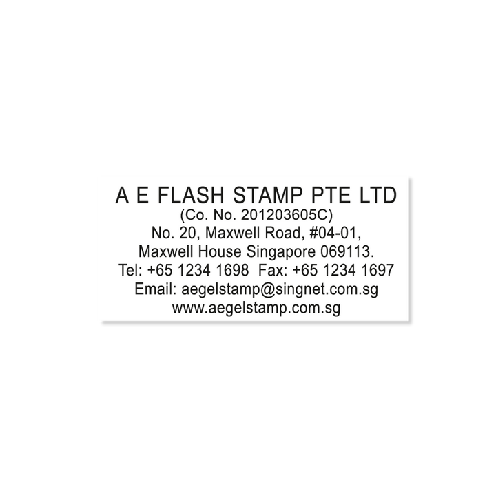 AD1 rubber stamp imprint sample