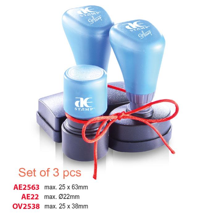 AE Business Set 3: Rubber Stamp Model and Sizes