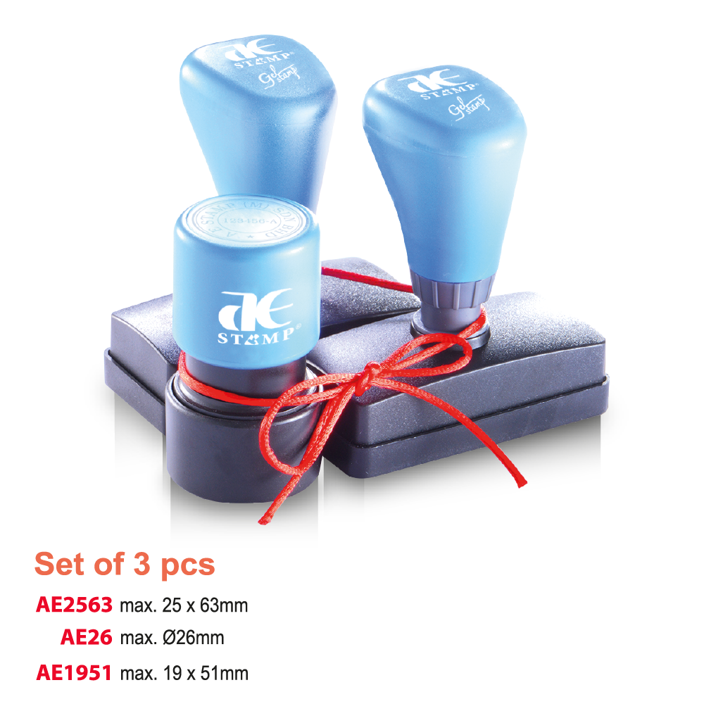 AE Business Set 4: Rubber Stamp Model and Sizes