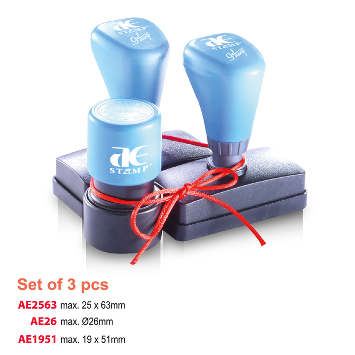 AE Business Set 4: Rubber Stamp Model and Sizes