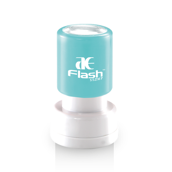 round company stamp model AR2A pre-inked AE Flash stamp