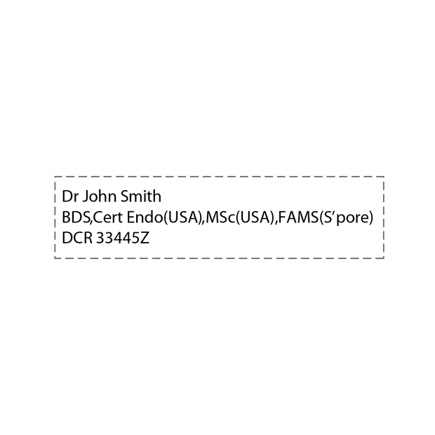Dr Stamp Pattern Doctor Stamp P20 | Doctor & Nurse Stamp | AE Stamp Singapore – A E ...