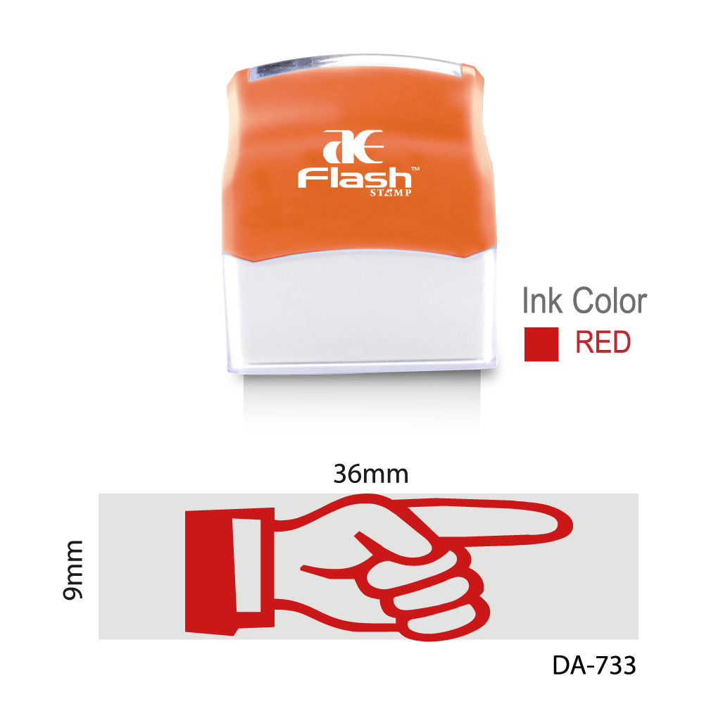 Right Hand Side Sticker Right Side Here Stamp (Index Finger) | Stock Stamp | AE Stamp Singapor ...