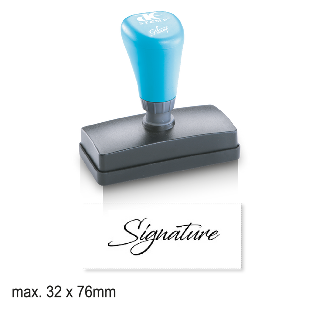 Large Pre-Inked Signature Stamp