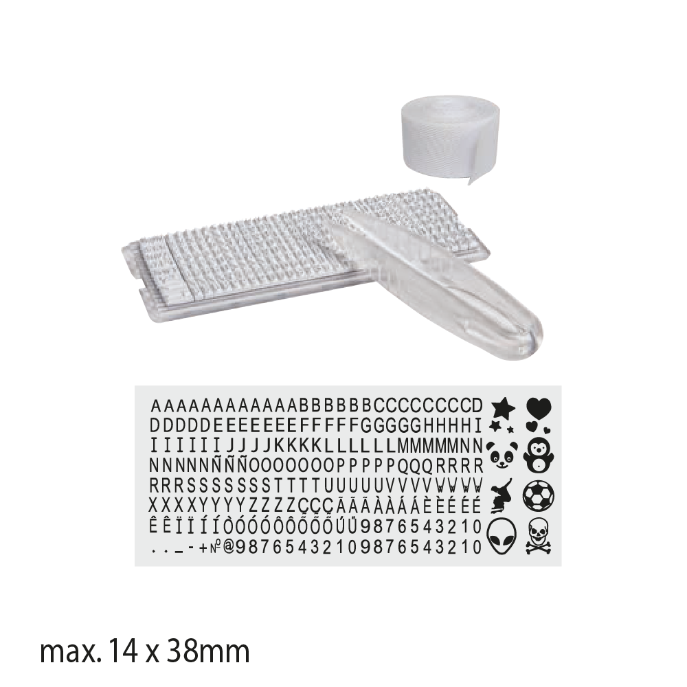 COLOP self inking MINE Textile Stamp Singapore Accessories Included