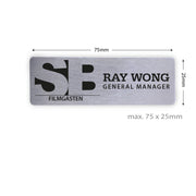 uv printed colour name tag model Tag 8-5 (stainless steel)