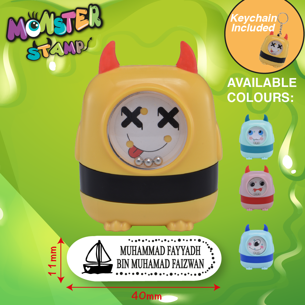 Monster Stamp Yellow Preink