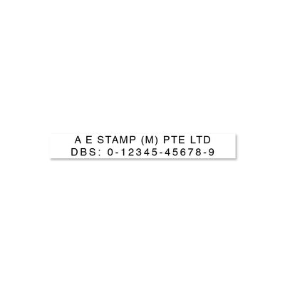 company bank account stamp sample imprint