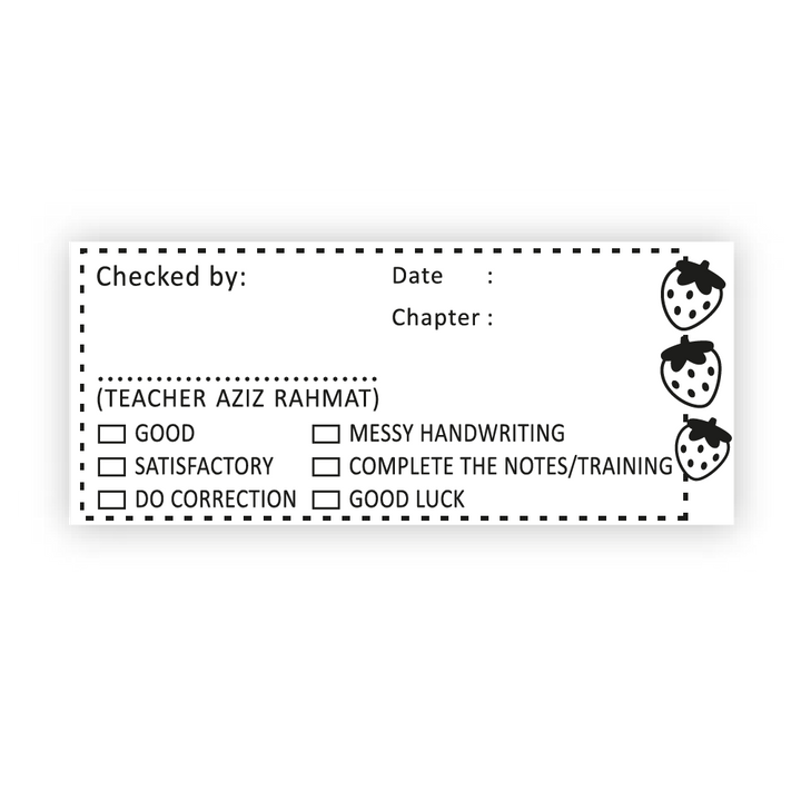 Teacher Review Stamp - Design 13