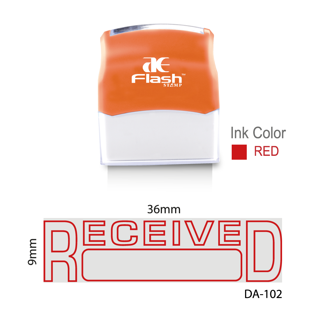 Received with Text Stamp