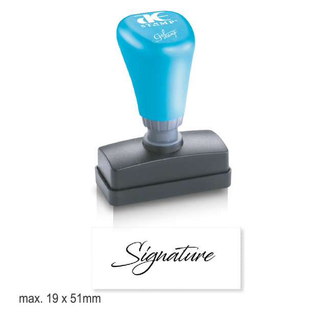 Small Pre-Ink Signature Stamp