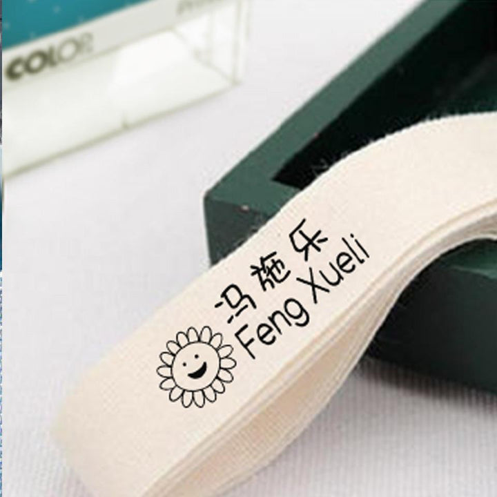 COLOP Textile Stamp on Fabric Sample