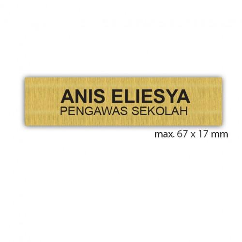 engraved name tag model tag 10 in gold
