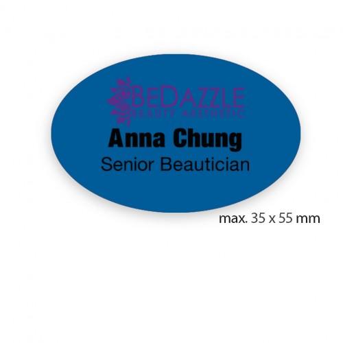 uv printed colour name tag model tag 13C in blue