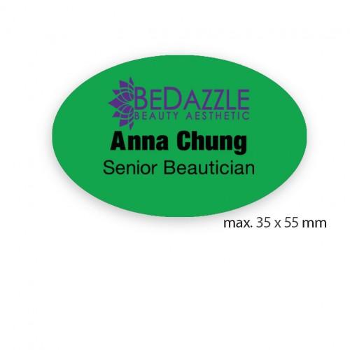 uv printed colour name tag model tag 13C in green