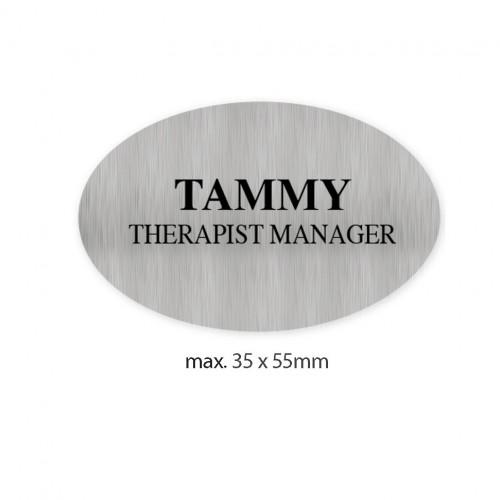 engraved name tag model tag 13 in silver