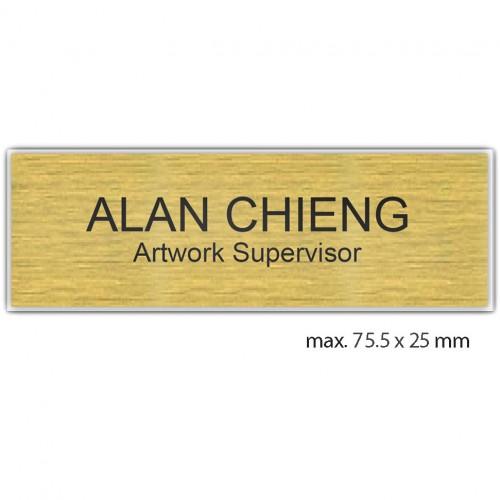 engraved name tag model tag 1 in gold