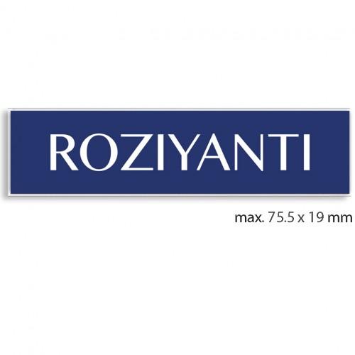 engraved name tag model tag 2 in dark blue