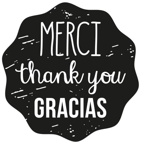 Merci thank you Gracias