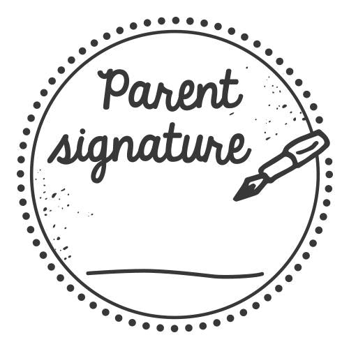 Parent Signature | Woodies Stamp | AE Stamp Singapore – A E Stamp Singapore