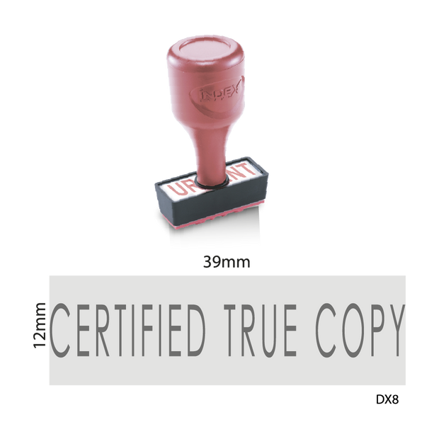 Certified True Copy | Index Stock Stamp | AE Stamp Singapore – A E ...