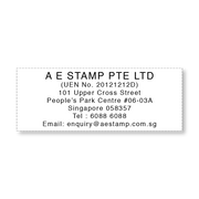 company address stamp sample