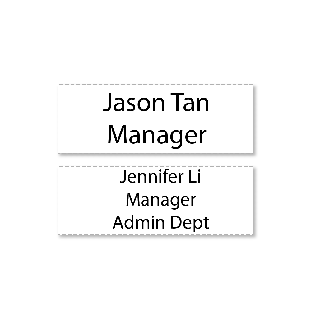 company name stamp imprint sample