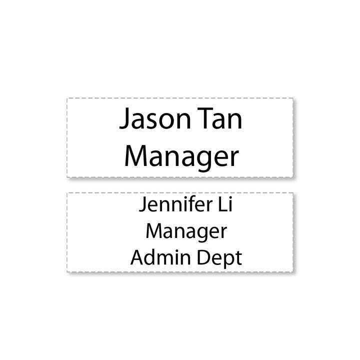 company name stamp imprint sample