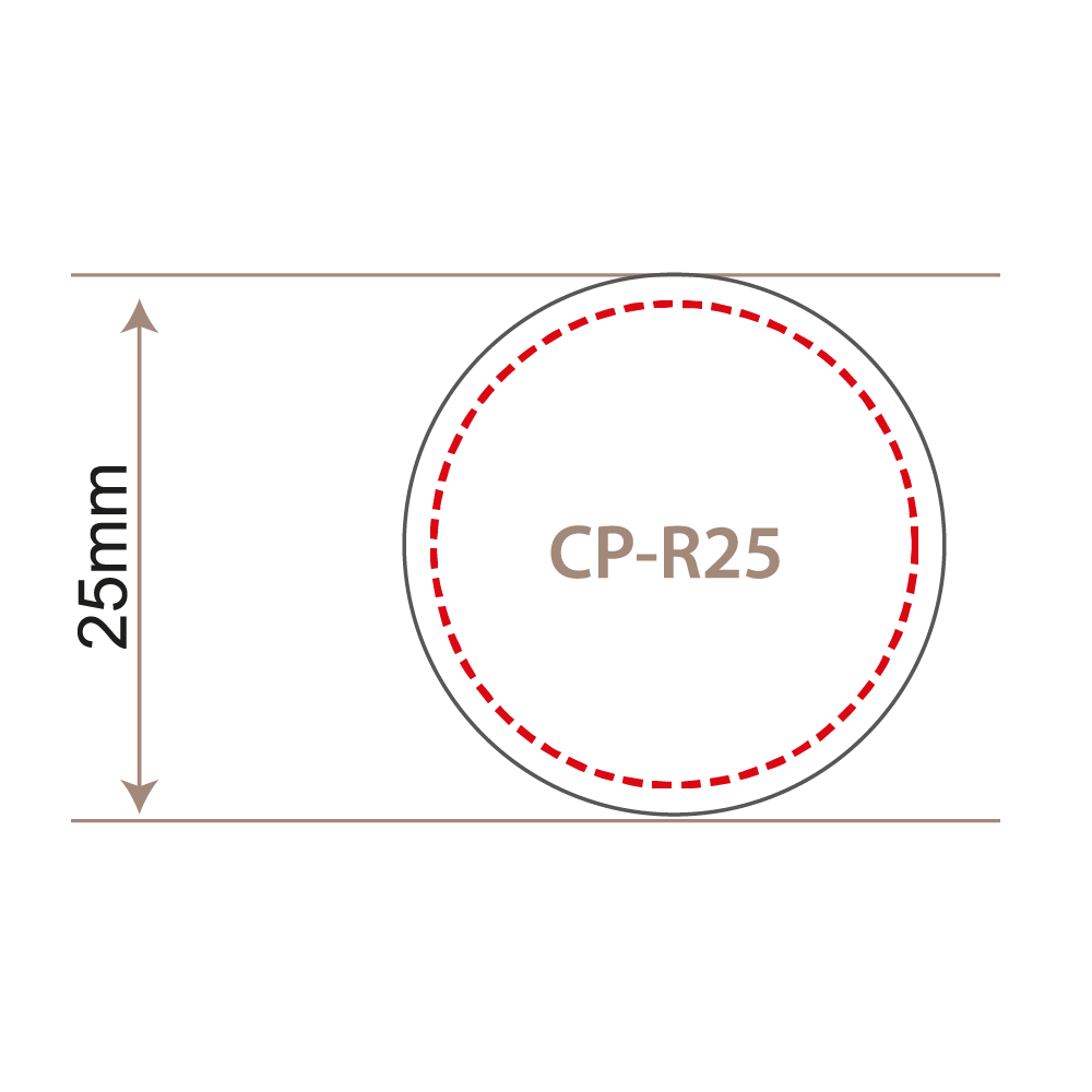 25mm Round Lapel Pin