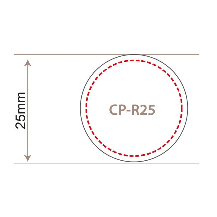 25mm Round Lapel Pin