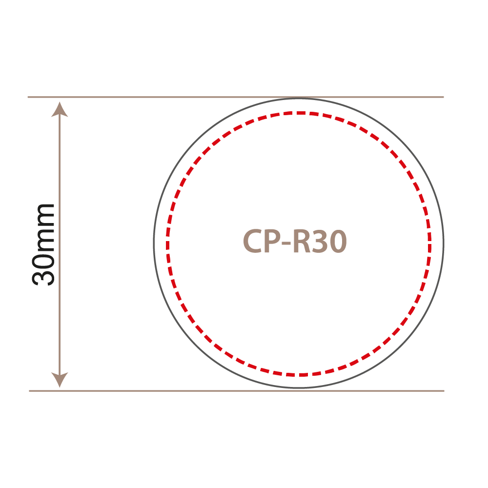 30mm Round Lapel Pin