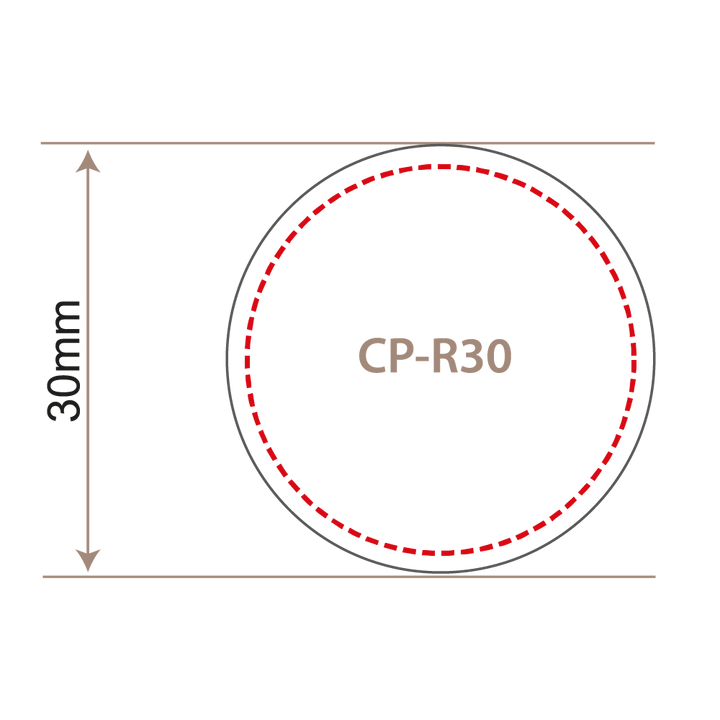 30mm Round Lapel Pin