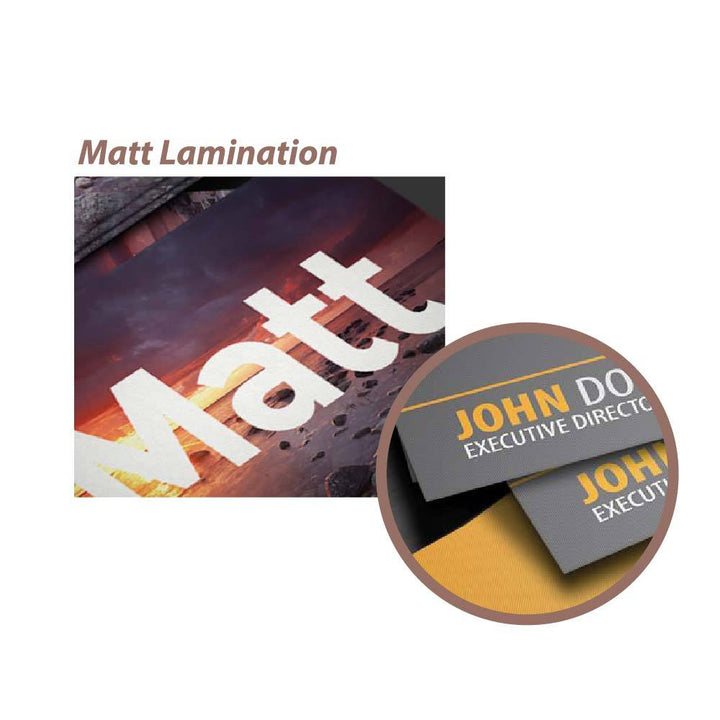 matt lamination for namecard finishing
